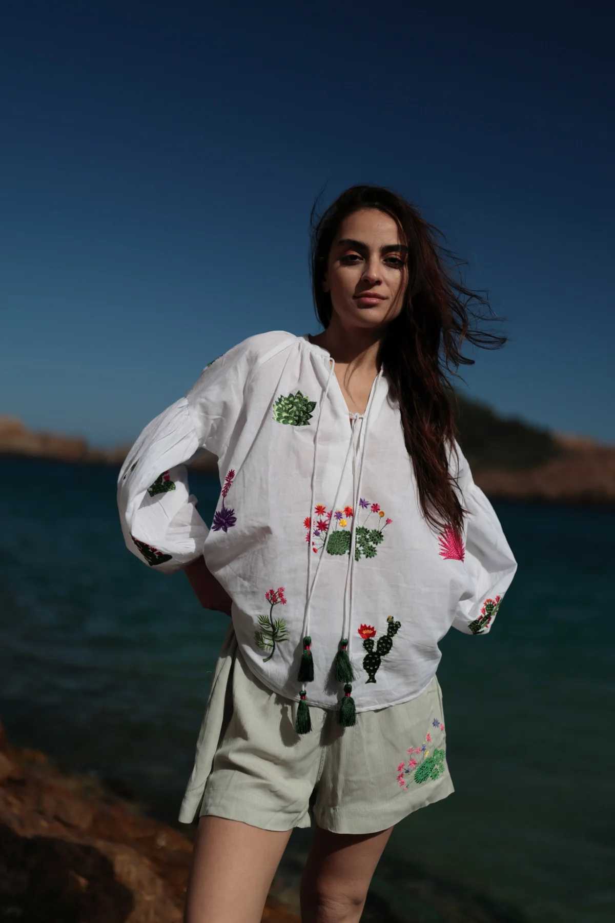 Short bordado Nopal CA102 - Image 3