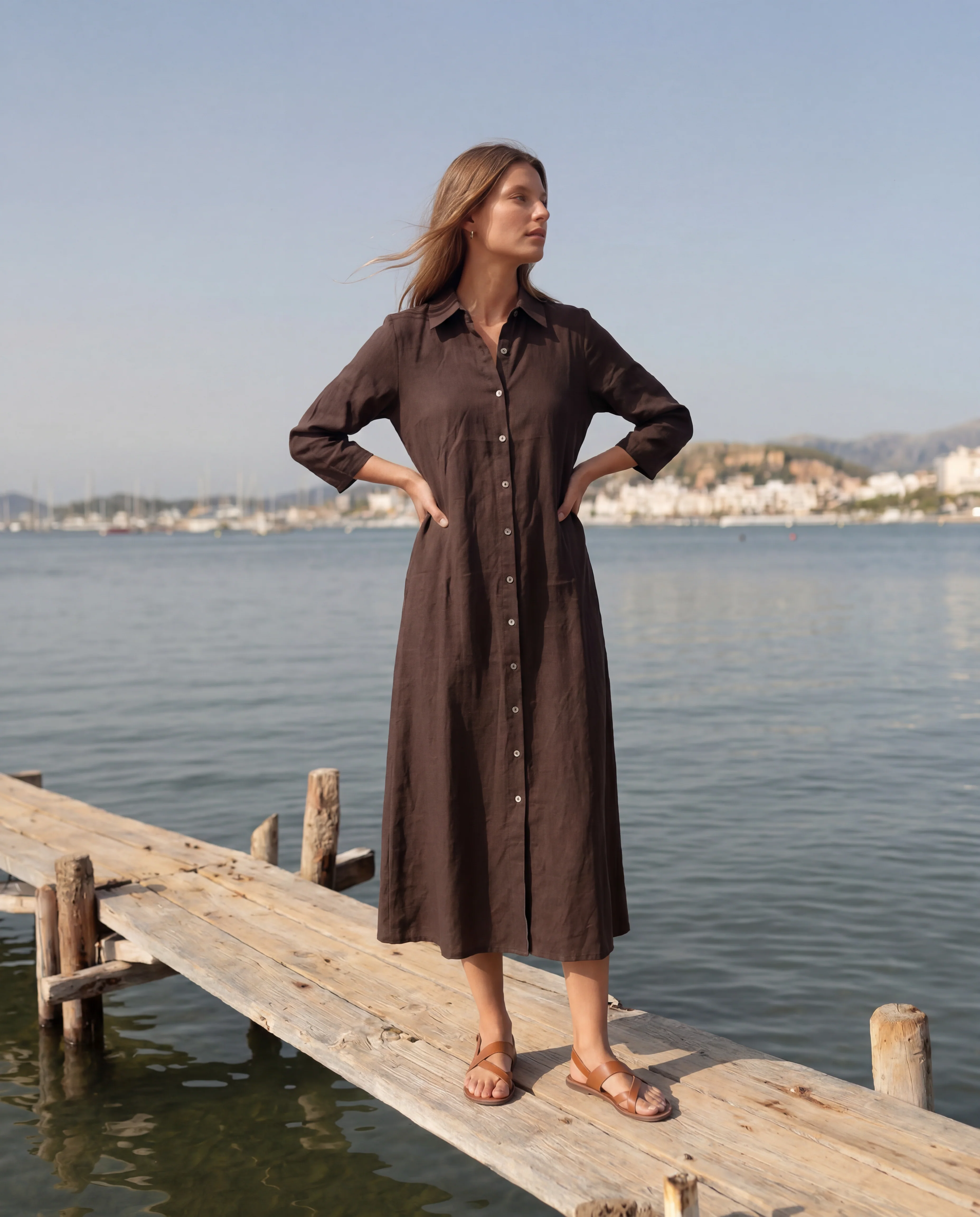 VESTIDO CAMISERO CALA BB808 - Image 11