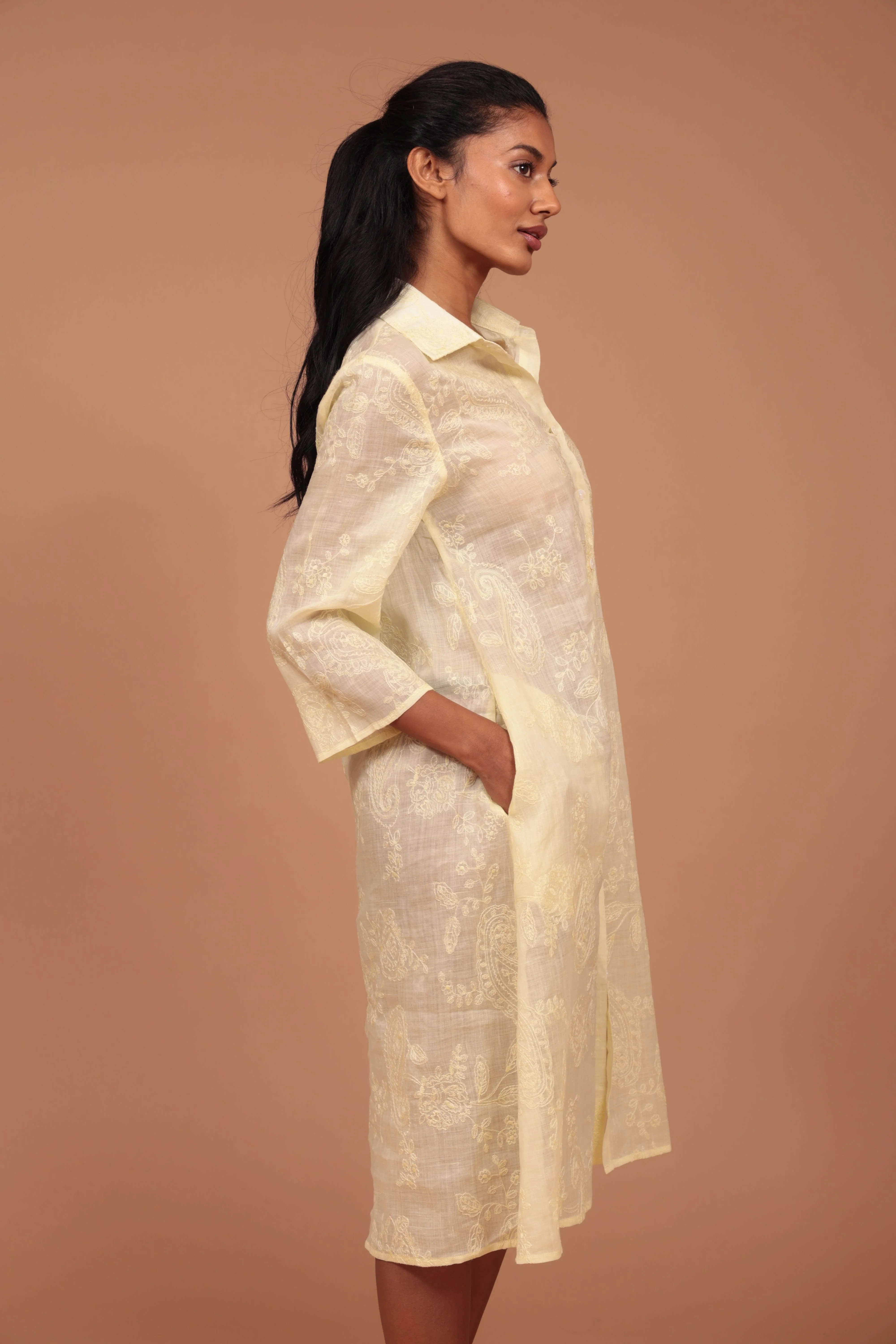 VESTIDO CAMISERO AUREA YW808 - Image 3