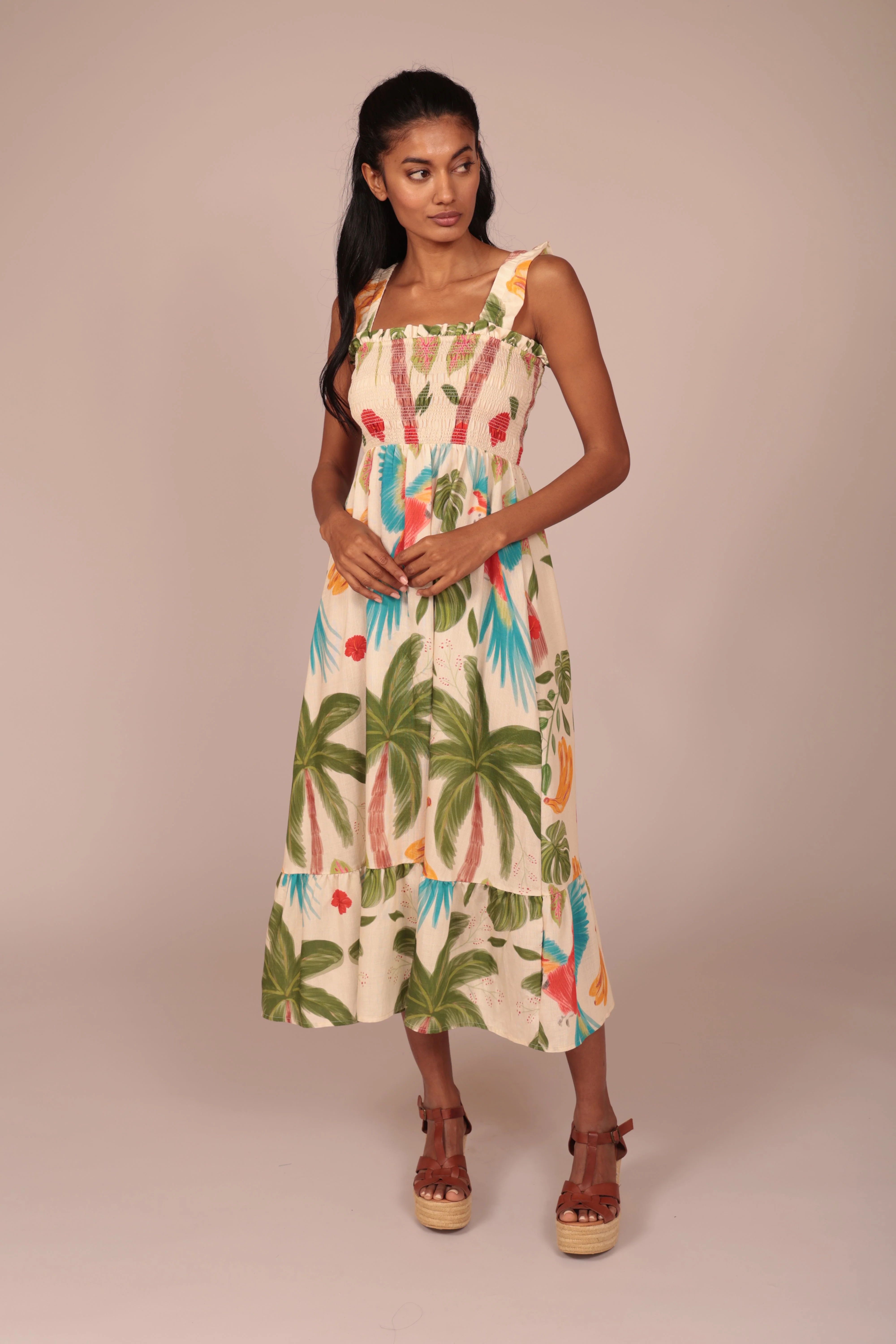 VESTIDO MIDI ILHA RI261